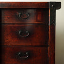 時代箪笥／閂錠付車箪笥【Wheeled chest with bar lock】 [j1188]Japanese Antique Furniture