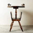 飛騨産業 サイドテーブル　丸テーブル（ キツツキマーク ）【Small table made by Hida Sangyo】[f0299]