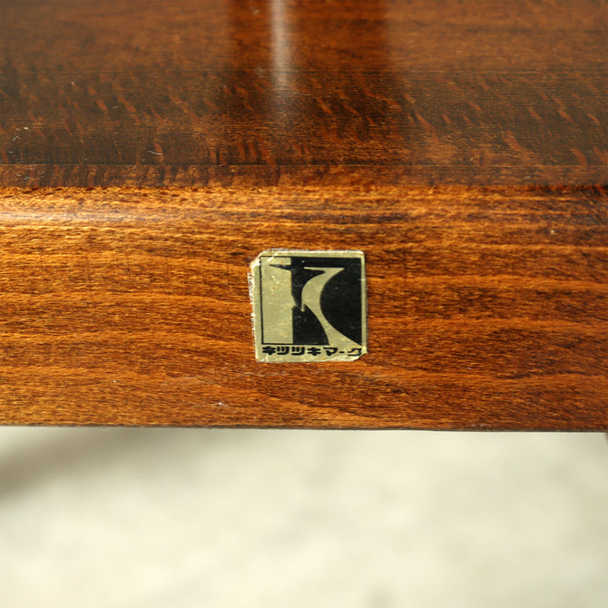飛騨産業 サイドテーブル　丸テーブル（ キツツキマーク ）【Small table made by Hida Sangyo】[f0299]