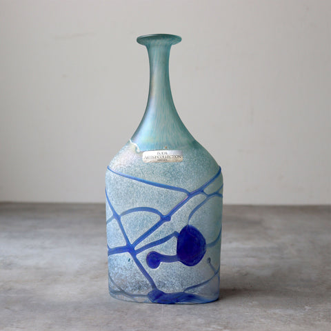 ガラス花入　KOSTABODA　Bertil Vallien　GALAXY BLUE　　[g044]
