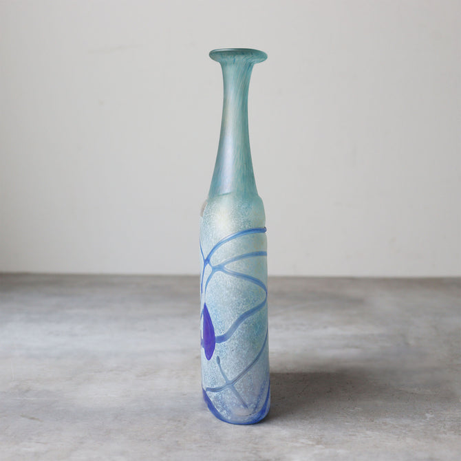 ガラス花入 KOSTABODA Bertil Vallien GALAXY BLUE [g044] – 青