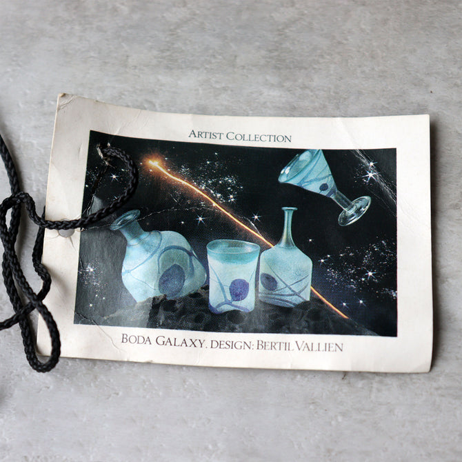 ガラス花入　KOSTABODA　Bertil Vallien　GALAXY BLUE　　[g044]