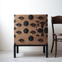 時代箪笥／米沢桜紋桐小箪笥　スタンド付き【YONEZAWA Small chest with metal stand】 [j1227]　Japanese Antique Furniture