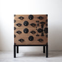 時代箪笥／米沢桜紋桐小箪笥　スタンド付き【YONEZAWA Small chest with metal stand】 [j1227]　Japanese Antique Furniture