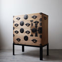 時代箪笥／米沢桜紋桐小箪笥　スタンド付き【YONEZAWA Small chest with metal stand】 [j1227]　Japanese Antique Furniture