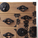 時代箪笥／米沢桜紋桐小箪笥　スタンド付き【YONEZAWA Small chest with metal stand】 [j1227]　Japanese Antique Furniture