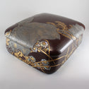 光琳草花図蒔絵硯箱[k0542]【Korin style lacquered writing box】
