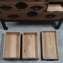 時代箪笥／米沢桜紋桐小箪笥　スタンド付き【YONEZAWA Small chest with metal stand】 [j1227]　Japanese Antique Furniture