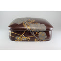 光琳草花図蒔絵硯箱[k0542]【Korin style lacquered writing box】