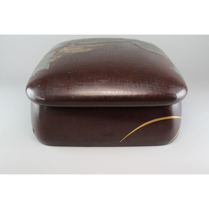 光琳草花図蒔絵硯箱[k0542]【Korin style lacquered writing box】