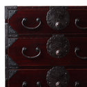 時代箪笥／庄内雪輪紋小箪笥　スタンド付き【SHOUNAI Small chest with metal stand】 [j1228]Japanese Antique Furniture
