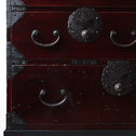 時代箪笥／庄内雪輪紋小箪笥　スタンド付き【SHOUNAI Small chest with metal stand】 [j1228]Japanese Antique Furniture