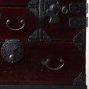 時代箪笥／庄内雪輪紋小箪笥　スタンド付き【SHOUNAI Small chest with metal stand】 [j1228]Japanese Antique Furniture