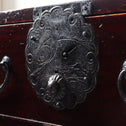 時代箪笥／庄内雪輪紋小箪笥　スタンド付き【SHOUNAI Small chest with metal stand】 [j1228]Japanese Antique Furniture