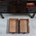 時代箪笥／庄内雪輪紋小箪笥　スタンド付き【SHOUNAI Small chest with metal stand】 [j1228]Japanese Antique Furniture