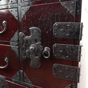 時代箪笥／庄内雪輪紋小箪笥　スタンド付き【SHOUNAI Small chest with metal stand】 [j1228]Japanese Antique Furniture