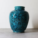 ペルシャ青釉草花魚紋壺【 Persian pot 】 [k0599]