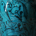 ペルシャ青釉草花魚紋壺【 Persian pot 】 [k0599]