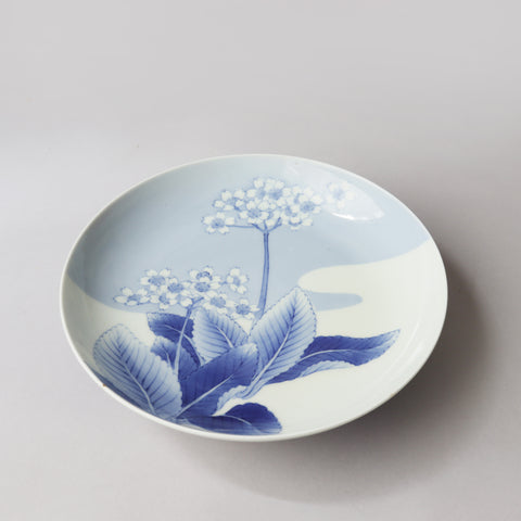 鍋島桜花図七寸皿　【Old Nabeshima plate with cherry blossom 】[p0351]