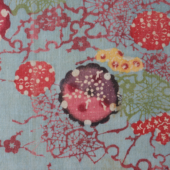 紅型額装　【 Framed Bingata textile ( Okinawa ) 】[TX150]