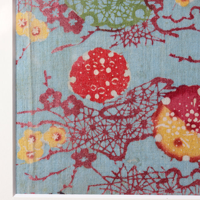 紅型額装　【 Framed Bingata textile ( Okinawa ) 】[TX150]
