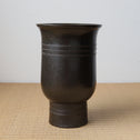 風鈴形古銅花入 [k0598]【FŪRIN shaped flower vase 】