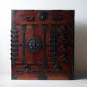 時代箪笥／欅長岡帳場箪笥  [j1189]【 Nagaoka merchant's chest -Japanese antique furniture】