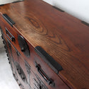 時代箪笥／欅長岡帳場箪笥  [j1189]【 Nagaoka merchant's chest -Japanese antique furniture】
