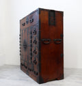 時代箪笥／欅長岡帳場箪笥  [j1189]【 Nagaoka merchant's chest -Japanese antique furniture】