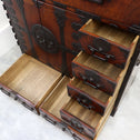 時代箪笥／欅長岡帳場箪笥  [j1189]【 Nagaoka merchant's chest -Japanese antique furniture】