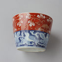 古伊万里赤絵蕎麦猪口　1客【OLD IMARI SOBA CHOKO -soba noodle cup 1pc】[p0322]