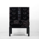 時代箪笥／黒塗閂付小箪笥　スタンド付き【Small chest with metal stand】 [j1193]　Japanese Antique Furniture