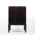 時代箪笥／黒塗閂付小箪笥　スタンド付き【Small chest with metal stand】 [j1193]　Japanese Antique Furniture