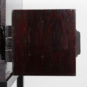 時代箪笥／黒塗閂付小箪笥　スタンド付き【Small chest with metal stand】 [j1193]　Japanese Antique Furniture