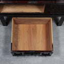 時代箪笥／黒塗閂付小箪笥　スタンド付き【Small chest with metal stand】 [j1193]　Japanese Antique Furniture