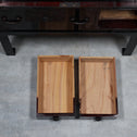 時代箪笥／黒塗閂付小箪笥　スタンド付き【Small chest with metal stand】 [j1193]　Japanese Antique Furniture