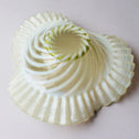 ウランガラス・ラッフルドオパールセントボウル　Fenton U.S.A.ビンテージガラス　[g049]