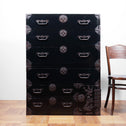 時代箪笥／黒塗庄内衣裳箪笥【SHONAI clothing chest】[j1152]　Japanese Antique Furniture