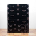 時代箪笥／黒塗庄内衣裳箪笥【SHONAI clothing chest】[j1152]　Japanese Antique Furniture