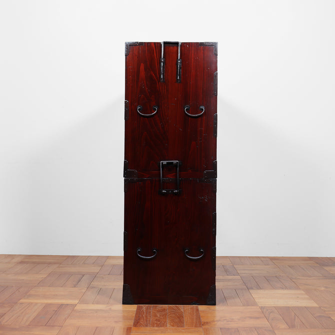 時代箪笥／黒塗庄内衣裳箪笥【SHONAI clothing chest】[j1152]　Japanese Antique Furniture