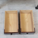 時代箪笥／黒塗閂付小箪笥　スタンド付き【Small chest with metal stand】 [j1195]　Japanese Antique Furniture