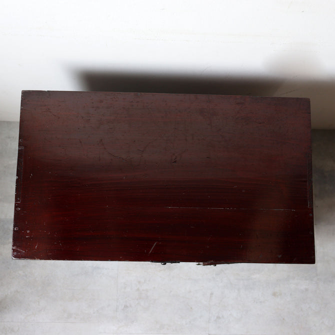 時代箪笥／黒塗閂付小箪笥　スタンド付き【Small chest with metal stand】 [j1195]　Japanese Antique Furniture