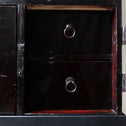 時代箪笥／黒塗閂付小箪笥　スタンド付き【Small chest with metal stand】 [j1195]　Japanese Antique Furniture