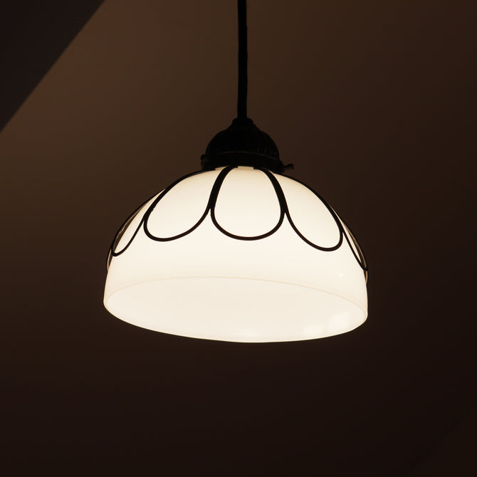 電笠（半球・菊花デザイン）[s1507]