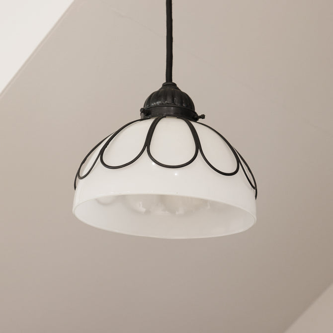 電笠（半球・菊花デザイン）[s1507]