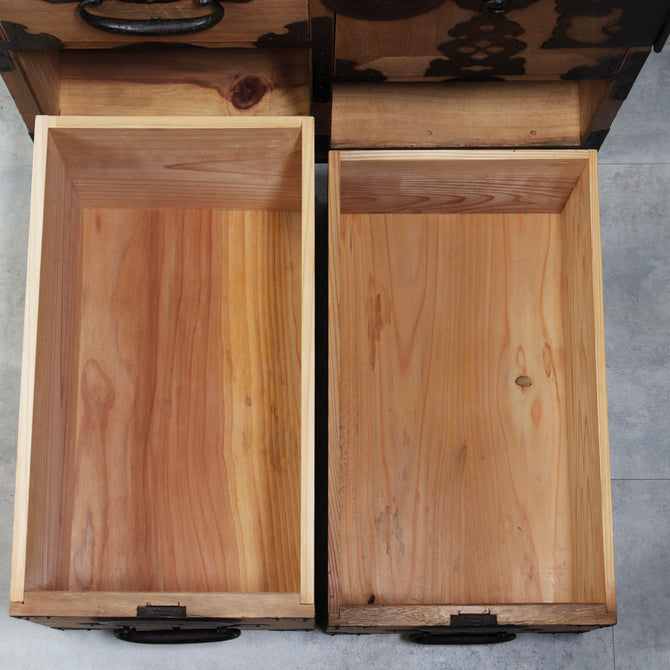 時代箪笥／最上箪笥-すきま箪笥-【Remodeled clothing chest - Japanese antique furniture】[j1196]