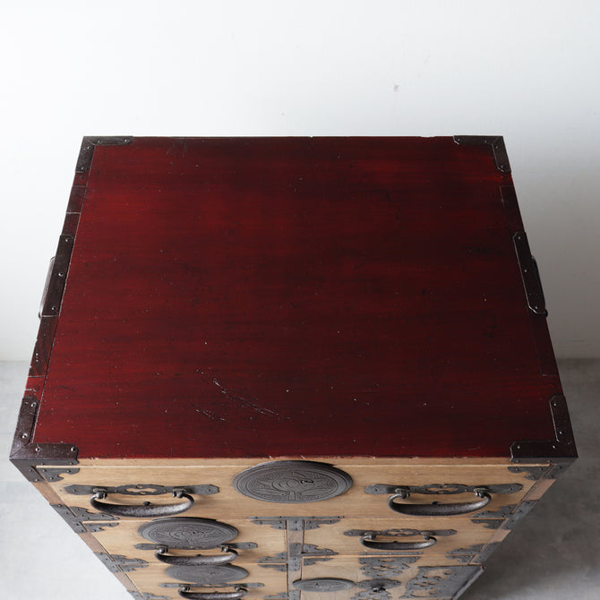 時代箪笥／最上箪笥-すきま箪笥-【Remodeled clothing chest - Japanese antique furniture】[j1196]