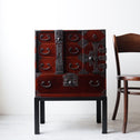 時代箪笥／閂付小箪笥　スタンド付き【Small chest with metal stand】 [j1197]　Japanese Antique Furniture