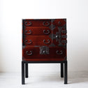 時代箪笥／閂付小箪笥　スタンド付き【Small chest with metal stand】 [j1197]　Japanese Antique Furniture