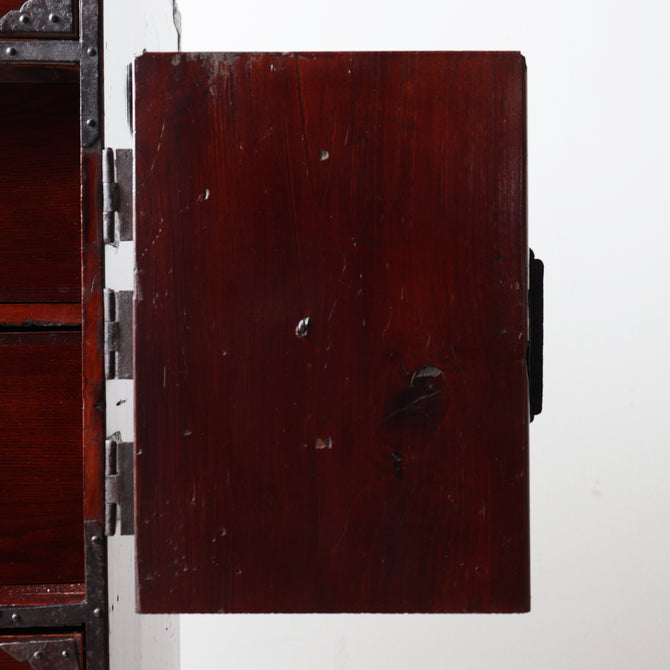 時代箪笥／閂付小箪笥　スタンド付き【Small chest with metal stand】 [j1197]　Japanese Antique Furniture